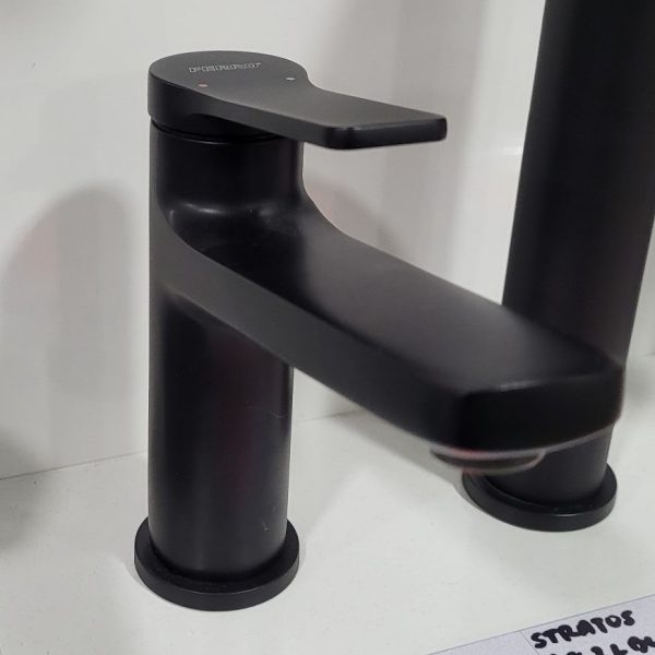 FERRO STRATOS BLACK Bateria umywalkowa stojąca
