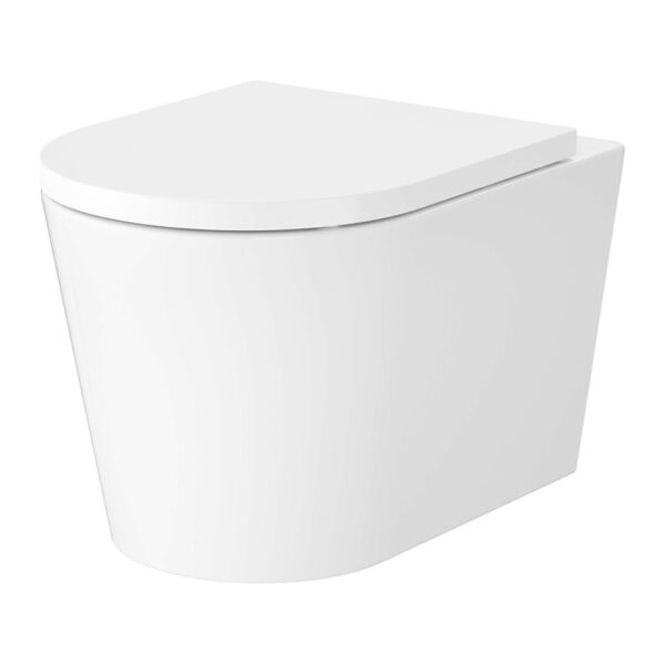 Cersanit Mito Mesta Pro Zestaw wiszącej miski WC Tornado z deską wolnoopadającą
