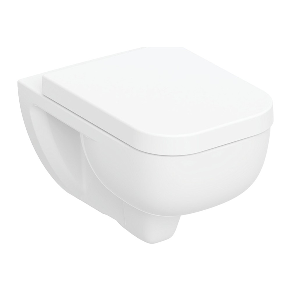 Geberit Selnova Square Zestaw wiszącej miski WC TurboFlush z deską